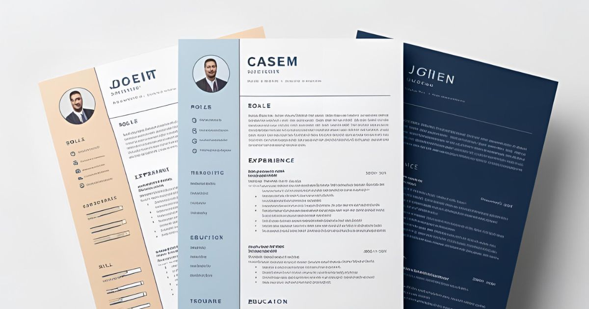 Multiple resume versions compared side by side